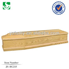 flat lid solid wood coffin